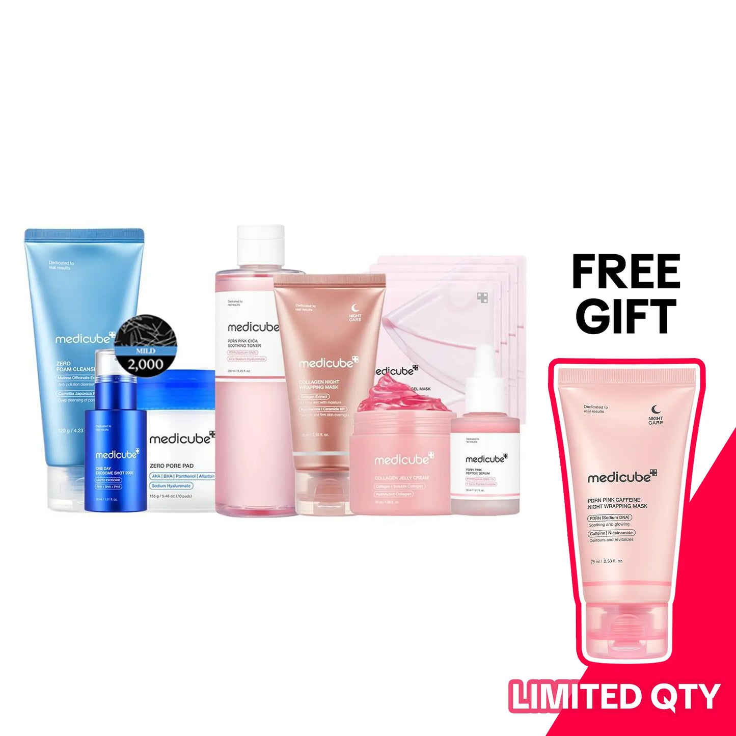Affordable 8-Piece Glass Glow Skincare Set | Gentle Daily Routine for Radiant-Looking Skin
