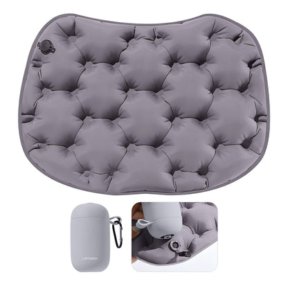 Inflatable Seat Cushion, Lightweight Portable Air Cushion with Pump, Airplane Seat Pad for Flights Pressure Relief, Waterproof Chair Pad, Stadium Cushions for Travel, Camping, Hiking(Green)