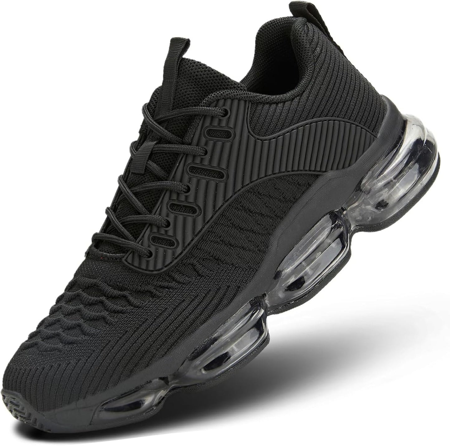 Luogoks Womens Walking Running Shoes Air Cushion Basketball Sneakers Fashion Tennis Breathable Sport Gym Fitness Cross Trainers Shoes