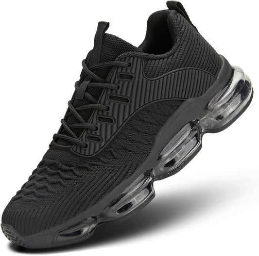Luogoks Womens Walking Running Shoes Air Cushion Basketball Sneakers Fashion Tennis Breathable Sport Gym Fitness Cross Trainers Shoes