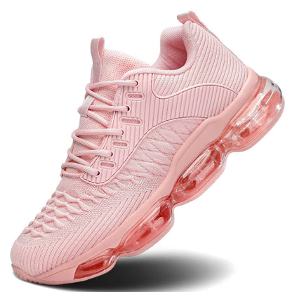 Luogoks Womens Walking Running Shoes Air Cushion Basketball Sneakers Fashion Tennis Breathable Sport Gym Fitness Cross Trainers Shoes