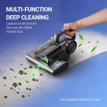 UV-C Bed Vacuum Cleaner with Powerful Suction, Deep Cleaning Mattress Cleaner for Beds, Sofas, Pillows & Fabric Furniture